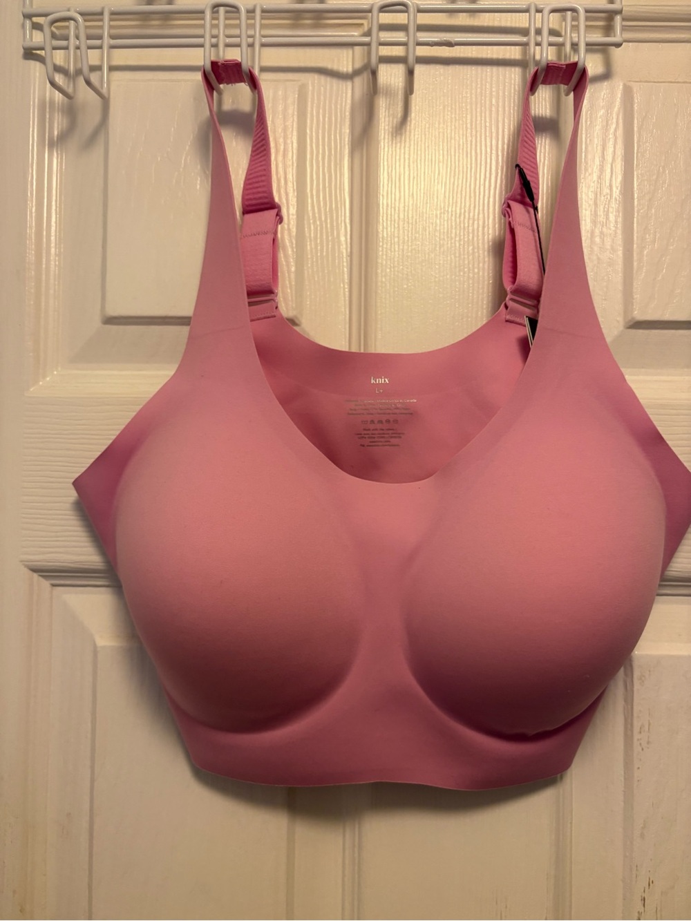 knix Pink Seamless Molded Cup Comfort Bra